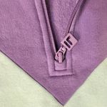 FILA Purple White Gray Retro Chevron 1/4 Zip Pullover Sweatshirt Fleece size S Photo 7