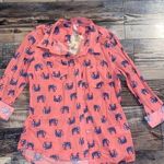 Red Camel NWT women’s  button up elephant pattern shirt size medium Photo 0
