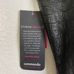 Commando Faux Leather Bodysuit Large Black Womens Croc Embossed Sleeveless Photo 8