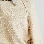 Free People Found My Friend Pullover Cream Textured Crewneck Sweatshirt Size XS Photo 3
