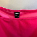 SheIn Hot Pink Puff Sleeve Ruffle Short Sleeve Body Suit Size S Photo 3