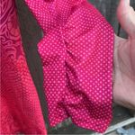 prAna Stretch Zip Neckline Multi Pattern Ruched Long Sleeve Dress Size Medium Photo 6