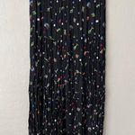 Vintage Southwestern Mexico Desert Print Pleated Button Front Maxi Skirt Black Size undefined Photo 2