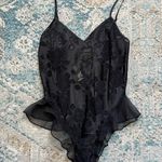 Victoria's Secret [Victoria Secret] Vintage Black Sheer Bodysuit Teddy- Size M Photo 0