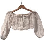 HYFVE White Off-Shoulder Women's Top Size Small Photo 5
