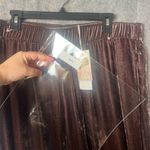 Johnny Was  Women Size XL Velvet Wide Leg‎ Pant Large Butterfly Embroidered Brown Photo 8