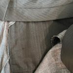 Sartorial Monk Italian 100% Linen Wide Leg Pants Charcoal Gray Size 2 (ITALY 38) Photo 7