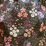 Summersalt  Dark Floral Smocked Cotton Blouse Top Sz XL Photo 7