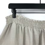 Johnny Was NWT Embroidered Linen Midi Skirt Beige XL Photo 2