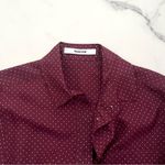 Thakoon Silk Wrap mini Dress maroon polka dots Sz XS preppy casual chic luxury Red Photo 3