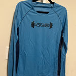 Alo Yoga Blue and Navy Long Sleeve Top Photo 0