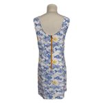 HIHO Women's Linen Cotton Fish Print Sleeveless Midi Dress Tortola BVI Size M Blue Size M Photo 3