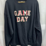 Athletic Works  Black Crewneck Sweatshirt Game‎ Day Photo 0