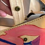 The Sak  Tan and Pink Crossbody Bag with Artistic Design Photo 5