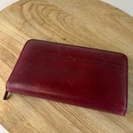 Red Top Grain Cowhide Genuine Leather Buxton Vintage Wallet Photo 7
