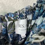 MISA Los Angeles x REVOLVE Vola Dress Flora Azulia Ome Shoulder Blue Metallic XS Photo 8