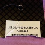 City Chic pleated cropped blazer in lilac 18 NWT Photo 7