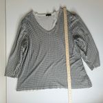 Lane Bryant Lane‎ Bryant Womens Essentials Houndstooth Gathered-Shoulder Sweater Sz 22/24 Photo 13