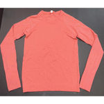 Lululemon Gym Workout Coral Lounge Stretch Athleisure Faux Sweater Pullover Top Photo 2