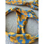 Blackbough  Bikini Set S/M Yellow Blue Twist Top Bikini Women Beach Butt Scrunch Photo 3