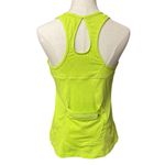 Athleta  Energy Fitness Racerback‎ Tank Top Size L Neon Green Running Athletic Photo 4
