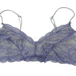 Free People  Womens Wireless Floral Lace Bralette Bra Size‎ M Purple Photo 0