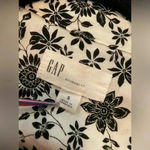 Gap Soft Boyfriend Fit Back White Floral Collared Button Down Pockets Size S Photo 10