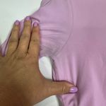 Meshki  Emely long Sleeve athletic crop top in a lavender purple pink size medium Photo 5