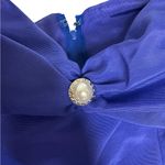 Elegant Vintage Blue Evening Gown, Medium Photo 2