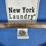 New York Laundry Embroidered Tank Blue Womens Small Boho Festival Cottagecore Photo 1