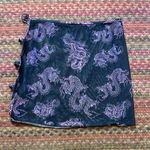 BLACK MESH STRAPPY CUT OUT SEXY DRAGON MINI SKIRT COVER UP RAVE Size M Photo 2