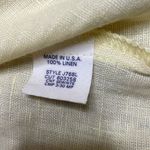 80s Vintage Jennifer Myles Buttercup yellow linen shirt jacketed Shacket large Yellow Photo 2