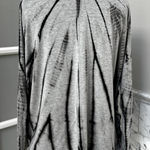 Fifteen Twenty Red 23  Tie-Dye Knot Front Long Sleeve Blouse USA Small Photo 0