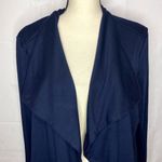 Annabelle Cardigan Women's Size 2XL Zip Pocket Navy Stretch Photo 1