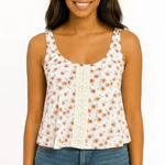 LA Hearts Floral n lace crop top Photo 0