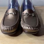 SAS Metro Loafers Women 12 WW Double Wide Bronze Metallic Horsebit Comfort Shoes Brown Photo 3