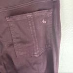 Rag and Bone  Wine Coated Metallic Legging Jeans, Size 27 Photo 6