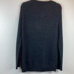 Love Tree  New Black Marbled Tie Neck Lace Up Long Sleeve Sweater A121 Photo 9