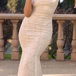 House Of CB  'Joan' Ivory Lace Up‎ Back Maxi Dress NWOT size M Photo 0