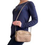 Pierre Cardin Vintage Beige Jacquard Logo Leather Trim Camera Bag Pocketbook Photo 1