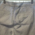 Talbots Blue and White Ankle Cropped Pants with Tapered Fit Photo 1