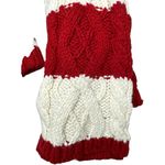 Abercrombie & Fitch Abercrombie Red White Scarf and Beanie Preppy Photo 1