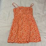 French Connection  Orange Hearts & Kisses Print A-Line Dress Photo 4