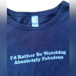 Anvil Absolutely Fabulous Ab Fab T-shirt Black Womens Size M Photo 2