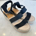 Dolce Vita‎ Lury Espadrille Wedge Sandal Black Beachy Boho Casual Size 10 Photo 0
