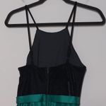 City Studio Black Green Long Social Dress Colorblock Halter Prom Juniors 3 New Size undefined Photo 3