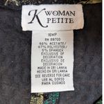 American Vintage Vintage 90s Boho Witchy Paisley Floral Metallic Jacket Green Black Gold Size 16P Photo 4