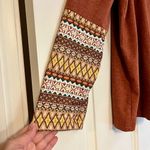 Emory Rose Women’s Crew Neck Design Long Sleeve Blouse XXXL Orange Size 3X Photo 1