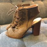 mix no. 6  Green Suede Heels Photo 2