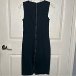 Level 99 Sz XS Forever Black Sleeveless Faux Leather Sheath Dress Back Zipper Photo 7